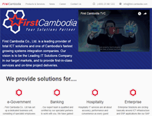 Tablet Screenshot of first-cambodia.com